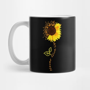 Sunflower Never Give Up Multiple Sclerosis Awareness Mug